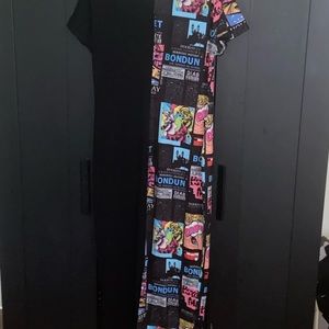 Split Hem Spliced Dress Short Sleeve Dress